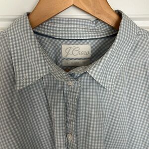 SOLD J. Crew Gingham print button down